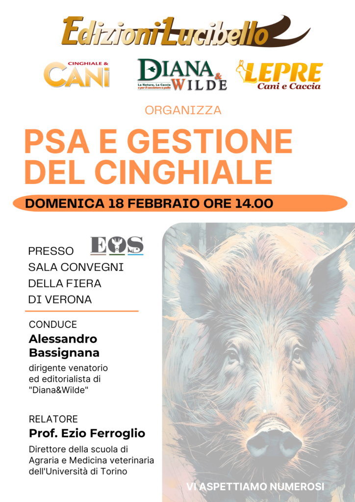 PSA e gestione del Cinghiale: convegno a Verona Fiere il 18 febbraio
